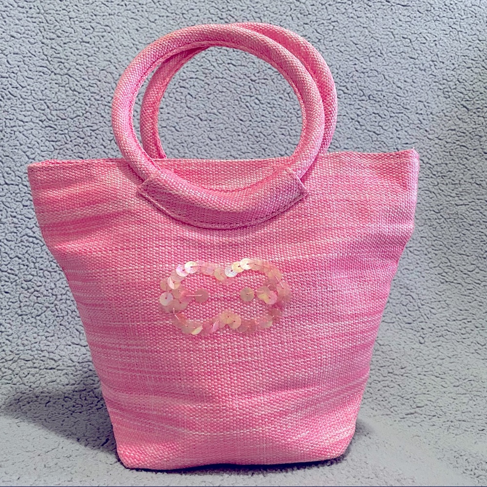 **SOLD** ESCADA Island Kiss Small Pink Tote Bag